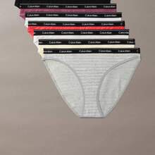 Calvin Klein Icon Logo 7-Pack Bikini QD5320 - Punch Pink Multi - 查看 1