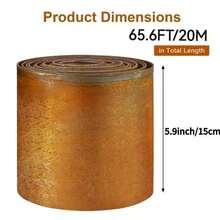 Metal Patio Fence, Garden Lawn Fencing, Available In 5m/10m/20m Lengths - Metal Version - View 4