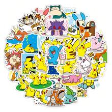 pocket monsters 80 miếng dán hoạt hình chống thấm nước dùng cho máy tính, điện thoại, cốc nước. - 80 chiếc/bộ - Xem 3
