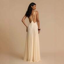 Women Long Dresses - màu trắng nhạt - Xem 2