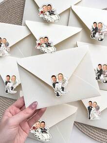 Custom Bachelor Party Face Decor, Personalized Groom Face Party Gift, White Wedding Confetti, Wedding Accessories - Wedding - View 8