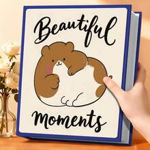 6-Inch Photo Album, Large Capacity 200 Pockets, Velvet Material, Suitable For Family, Wedding, Anniversary, Travel, Graduation, Ideal Gift - 1PC - View 9