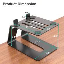 Desktop Speaker Stands Metal Speaker Riser Stand Bookshelf Speaker Desk Stand - one-size - View 2