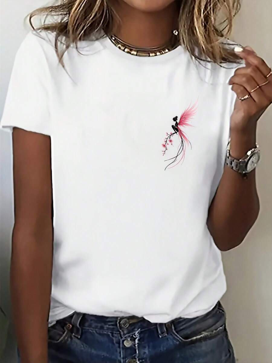 Camiseta de Mujer - Corte Clásico, Suave y Transpirable, Uso Diario Casual, Cuello Redondo Básico, Versátil para Todo Outfit, Varios Colores, Ajuste Elástico, Lavable a Máquina, Tallas XS-XXL