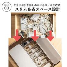DIZLAS ケーブルボックス ホワイト タイ7本付 コード収納 整理ボックス 小物収納ボックス 充電器収納ボックスコードクリップ  コード 収納 - 写真の通り - チェックする 5