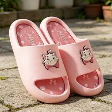Miniso 迪士尼史迪奇联名款拖鞋，可爱夏季软底防滑休闲家居户外拖鞋，女士舒适家居鞋 - 藍色-blue - 查看 13