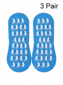 Non-Slip Gel Invisible Socks, Indoor Home Socks, Early Education Parent-Child Socks, Lightweight Trampoline Yoga Socks, Ultra Non-Slip Polyester Fiber Material, High Elasticity Compression Socks, Reusable, Suitable For Indoor Floors, All Seasons - Multicolor - View 30