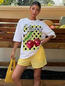 Women's Casual Loose Fit T-Shirt With Dachshund Dog Print, Breathable And Comfortable, Short Sleeve, Round Neck, Printed With The Phrase "I'm More Interesting Than You", Soft Cotton, Perfect For Everyday Wear And Urban Style For Pet Lovers - 白色 3 - 查看 3