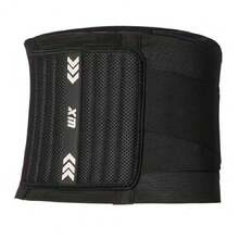 1pc Back Brace For Men Women - 8 Stays Ergonomic Lumbar Support Belt - Adjustable Breathable Back Support For Lifting - Black - View 4