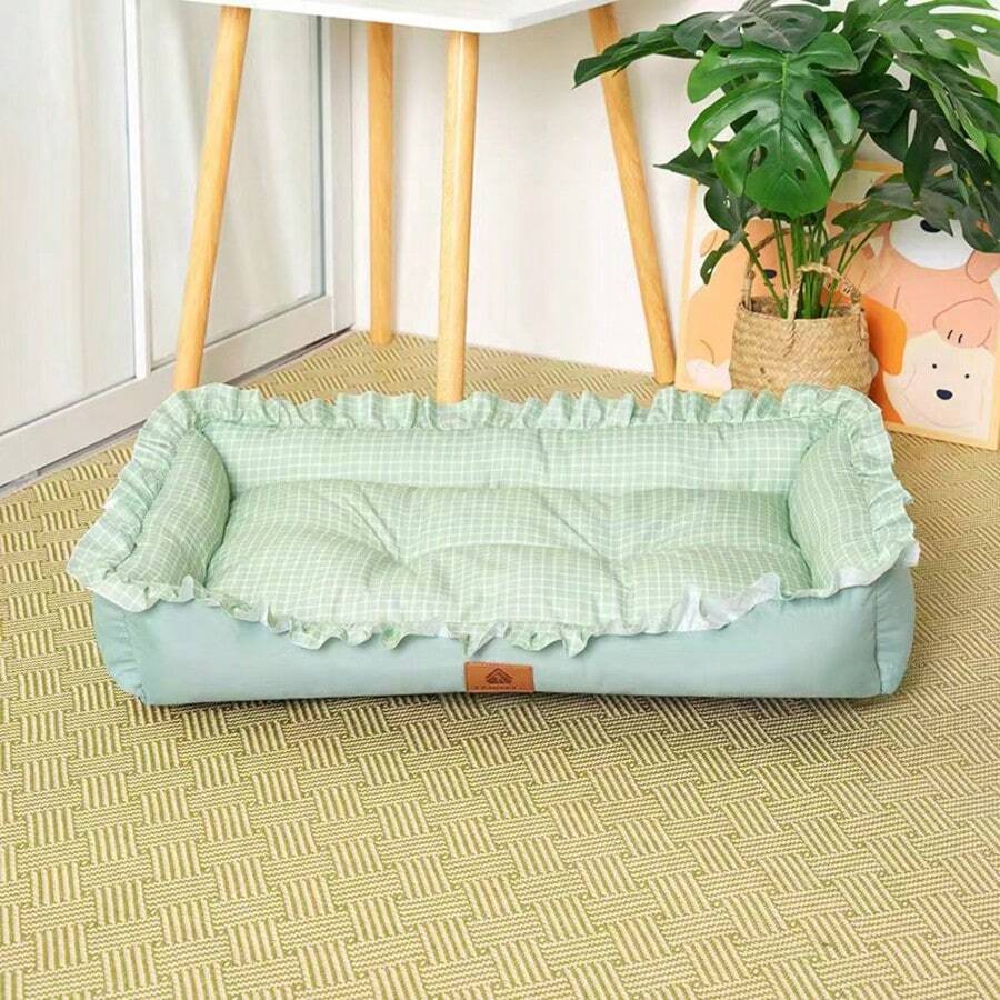 One Pet Bed - Suitable For Dogs, Cats And All Four Seasons. Cat Bed, Sofa Bed, Cat-Dog Cushion, Dog Sleeping Mat - A Comfortable And Soft Pet Sleeping Pad. - Green - View 1