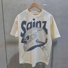 Carlos Sainz Williams F1 T-Shirt, Sainz 55 Racing T-Shirt, Vintage  T-Shirt, Gift For Carlos Sainz Fans MQB2 ULYY - 白色 - 查看 1