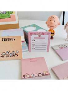 Bộ 50 tờ giấy ghi chú dán hình hoạt hình Snoopy & Charlie, giấy ghi nhớ dễ thương, lý tưởng làm quà tặng năm mới, Ngày Valentine, Lễ Phục Sinh [Kiểu ngẫu nhiên] - Nhiều màu - Xem 5