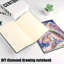 DIY 5D Diamond Painting Kit - Peacock Pattern Notebook Memo Box - Unique Handmade Gift, Diamond Art Set, Asymmetrical Round Shape, Unique Handmade Gift For Office And Home Desk - BJ071 - View 8