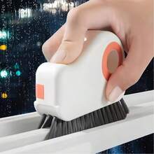 2-In-1 Window Track Cleaning Brush, Groove & Crevice Cleaner With Hidden Scraper, Hard Bristle Gap Cleaning Tool - B - Xem 1