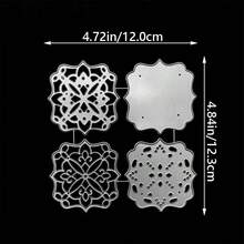 Hollow Frame Metal Cutting Dies For Card Making, Asymmetrical Pattern Cutting Dies, Metal Cutting Dies, Handmade Photo Album Decoration Dies, DIY Embossing And Etching Craft Templates - MC925 - View 3