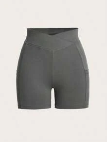 Conjunto de leggings ajustados de punto liso para uso diario y casual de mujer - Multicolor - Ver 4