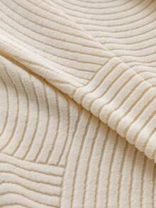 1pc Jacquard Solid Color Stretch All-Inclusive Sofa Cover, Minimalist Pet-Friendly Non-Slip Anti-Dirty Anti-Scratch, Suitable For All Seasons, Machine Washable, Holiday & New Home Decor Dust Cover - Beige - View 10