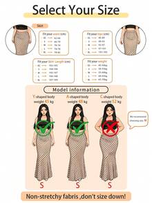 Chân váy maxi nữ mùa xuân/hè mới, kẻ sọc chéo màu cà phê và trắng - Thiết kế cạp cao, dáng suông, thoải mái, hoàn hảo cho ngày Valentine, lễ hội, hẹn hò, kỳ nghỉ, đi biển, đi làm. - màu đen - Xem 4