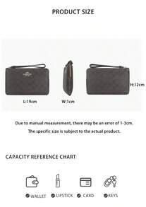 Coach品牌Logo女士手拿包 - 胡桃木搭配黑色CZ277IMXAQ - 查看 11
