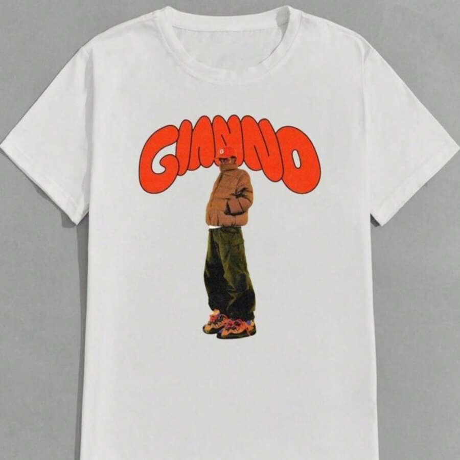 Fast Fashion Shirts - Gianno T-Shirt - Color: White - Size: Various - Shirt For Women - 100% Cotton Unisex T-Shirt - Premium Casual Comfortable Fit - 白色 - 查看 1