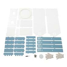 Rotating Children's Bookshelf, Book Display Shelf, Floor Standing Bookshelf Blue - Blue+White - View 11