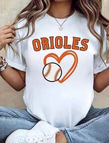 Camia de béisbol de los Orioles de Baltimore, estilo retro, de talla grande, de Maryland, regalo Clic, para el día del partido de los Orioles de Baltimore, transpirable y cómoda. - Blanco 5 - Ver 1