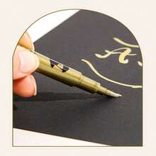 6pcs/4pcs/2pcs/1pc Elegant Gold And Silver Calligraphy Pens, Waterproof Glitter Ink Suitable For Writing Wedding, Birthday, Mother's Day Cards, Thank You Cards, Invitations, Envelopes And DIY Crafts, Invitation Pens, Markers - View 11