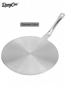 Dengcoo 1pc Heat Conduction Plate For Gas Electronic Stove, Stainless Steel Heat Diffuser Cooking Induction Adapter Plate With Detachable Handle, For Milk Coffee Cookware - View 17