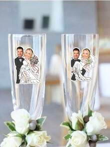 Custom Bachelor Party Face Decor, Personalized Groom Face Party Gift, White Wedding Confetti, Wedding Accessories - Wedding - View 4