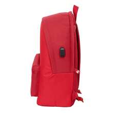 | Large Rolling Backpacks Sevilla FC Compact Evolution Removable Washable And Water Resistant, 6" With USB Double Padded Compartment, Hidden Anti-Theft Zipper, Organizer, Red, 6? - Option 29 - View 4