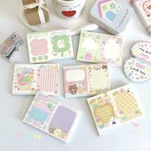 Cute Series Mini Bun A7 Retro Memo Pad, Non-Sticky Notepad Material, High-Quality Decorative Stationery For Students, Suitable For Back To School, Graduation Season, Holidays School Supplies - one-size - View 5