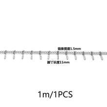 1m 304不鏽鋼18K鍍金垂直條紋紋理流蘇貝殼吊墜鏈，防水DIY手工手鍊與項鍊 - 鏈條 - 查看 9