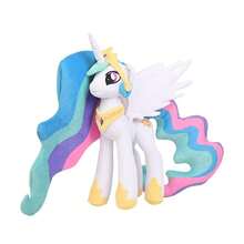 Hasbro 露娜公主塞拉斯蒂娅毛绒玩具可爱带翅膀的独角兽填充动物柔软小马娃娃可爱生日礼物送给女孩 - 彩色 - 查看 13