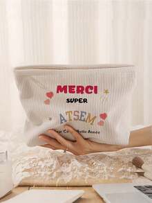 Sac cosmétique imprimé "Merci d'être un professeur incroyable" | Meilleur organisateur de maquillage thème professeur | Pochette de voyage imprimée de fleurs françaises | Accessoire de voyage | Compagnon pour la piscine | Trousse de toilette | Sac de plage | Cadeau pour la fête des mères | Cadeau pour la fête des enseignants | Convient pour maman, professeur, ami et infirmière | Sac de plage d'été | Accessoire de maison | Conception facile à nettoyer | Étui à maquillage portable - Multicolore - Voir 12