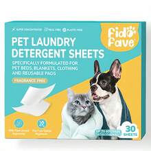 Pet Laundry Detergent Sheets For Dog Bedding And Blankets Pet Odor Remover Washer Sheets For Pet Hair And Pet Laundry - 30 Sheets - View 9