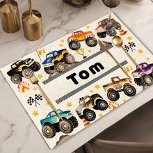 1pc Cartoon Style Linen Placemat, Breakfast Mat, Coffee Coaster, Bowl Pad, Kitchen Accessory, Easy To Clean Dining Mat, Suitable For Home, Restaurant, Restaurant Decor, Holiday Gift, Gift For Friends, Multi-Piece Set - Multicolor - View 11