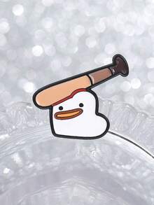 Duck With Baseball Bat Enamel Pin, Unique Collectible Accessory, Perfect Gift For Sports Fans, Durable & Stylish Design - Multicolor - View 8