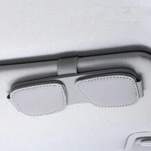 1 chiếc kẹp kính xe hơi đa năng từ tính, kẹp đựng thẻ bằng da, kẹp kính thời trang gắn trên tấm che nắng. - kẹp kính - Xem 8