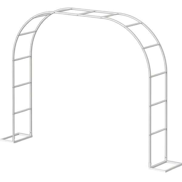 Senmeo 1Pack Freely Assembled Metal Garden Arbor, Black Wide Trellis With Base, Multi-Size Garden Arch, Ideal For Climbing Plant/Wedding/Party Decoration