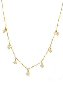 1 chiếc dây chuyền mạ vàng 18K, kiểu dáng đa năng, phù hợp cho các buổi hẹn hò, tụ họp, làm quà tặng và đeo hàng ngày. - Vàng - Xem 7