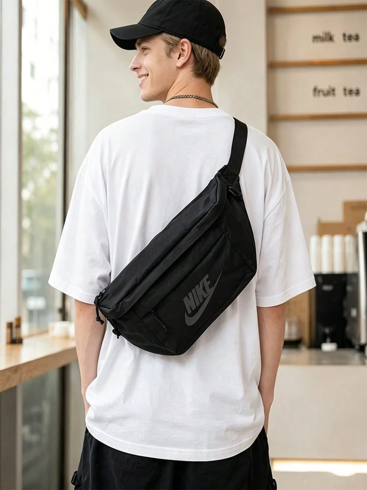 Túi đeo hông Nike Hip Pack, túi đeo chéo unisex, túi đựng đồ nhẹ nhàng, BA5751-010 - màu đen - Xem 1