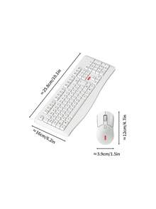 Bộ bàn phím và chuột không dây Lenovo KN230 2.4G, bàn phím 104 phím kích thước đầy đủ kiểu Chocolate, chuột quang công thái học, bộ bàn phím và chuột văn phòng yên tĩnh dành cho PC, Laptop, Máy tính để bàn, sử dụng Windows tại nhà/văn phòng. - Xem 11