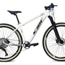 KSW 29-Inch Wheel Bicycle, 9 Speeds, Hydraulic Brakes, Lockout, And 11/40 Cassette. White Color. Frame Size 19. - 銀 - 查看 2