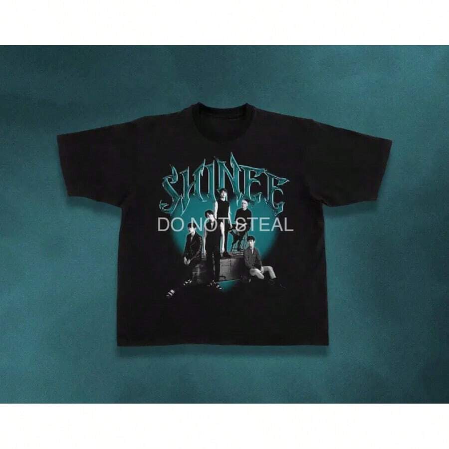 SHINEE T-Shirt, Concert Tour Merchandise - Black - View 1
