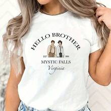 Vintage O Brother   Shirt Saatore T-Shirt TV Show  Mystic Falls Virginia Tops Tvd Gif7220 g Camiseta de algodón para todas las estaciones de . Ligera. Transpirable. Considerado. Perfecta para salidas de primavera y aventuras de verano, esta camiseta de algodón puro de 220 g promete una comodidad increíble que dura todo el día. Es la base versátil para innumerables looks, desde conjuntos casuales de vacaciones hasta creativos disfraces de Halloween. Un regalo considerado sin esfuerzo que demuestra que te importa, temporada tras temporada. - Negro - Ver 1