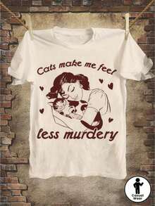 Camiseta Casual de Moda para Mujer, de Cuello Redondo y Manga Corta, con Estampado de Rana Sosteniendo una Taza de Café y Texto: "EL ÚNICO SENTADO QUE VOY A HACER HOY ES EL NULO". - Blanco - Ver 8