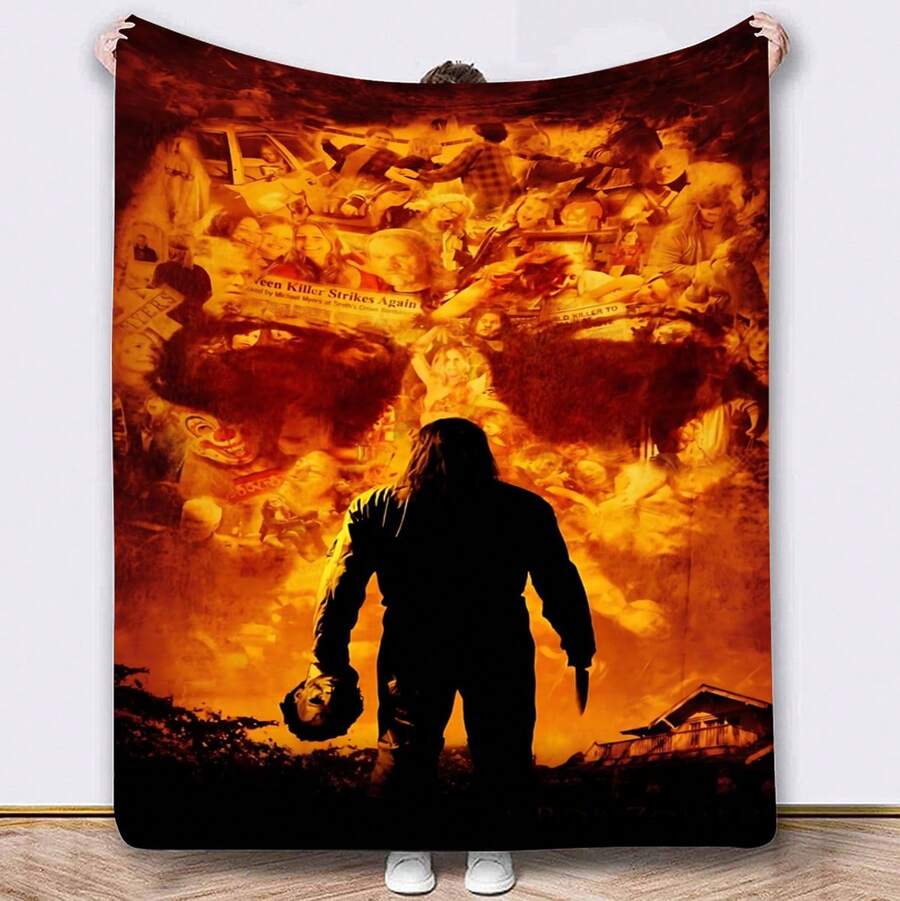 Warner Bros Cross-Border Horror Character Pattern Flannel Blanket Foreign Perverted Murderer Movie Character Blanket - Wx0805032 - View 1