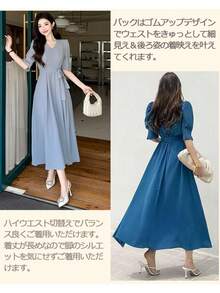 Women Long Dresses - ピンク - View 4