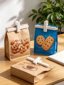 Mini Food Clips, Snack Bag Sealing Clips, Food Packaging Sealing Clips, Lightweight Kitchen Gadget - Multicolor - View 7