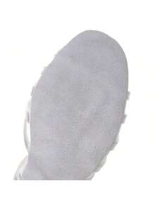 Sepatu Dansa Putih Hak Tinggi 5cm & 7 Inci, Lembut, Ringan, Nyaman, Sepatu Dansa Latin Profesional, Bahan Satin, Cocok Untuk Dansa Ballroom, Pesta, Pernikahan, Jazz, Rumba, Tango, Latihan Salsa, Pertunjukan, dan Sandal Dalam Ruangan - Putih - View 4
